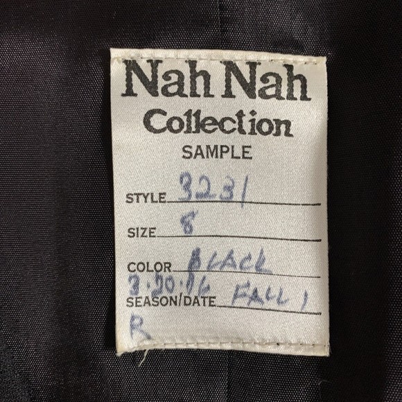 Nah Nah Collection Evening Jacket Black Beaded Rare Designer SAMPLE Blazer 8 - Picture 10 of 15